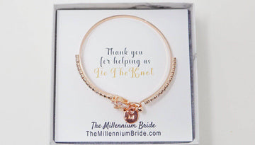 Personalized Bridesmaid Gift, Bridesmaid Proposal, Bridesmaid Initial Bracelet, Bridesmaid Gift Box, Will You Be My Bridesmaid, Tie the Knot